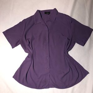Purple button down shirt